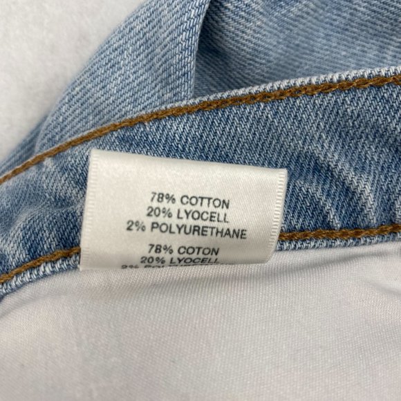 J Brand Bermuda Jean Shorts Women High Rise Cutoff Frayed Light Blue Denim 28 - Picture 9 of 9